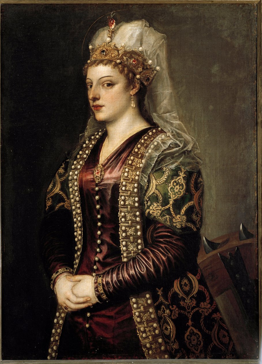 Portrait de la reine de Chypre Caterina Cornaro, en Sainte Catherine d
