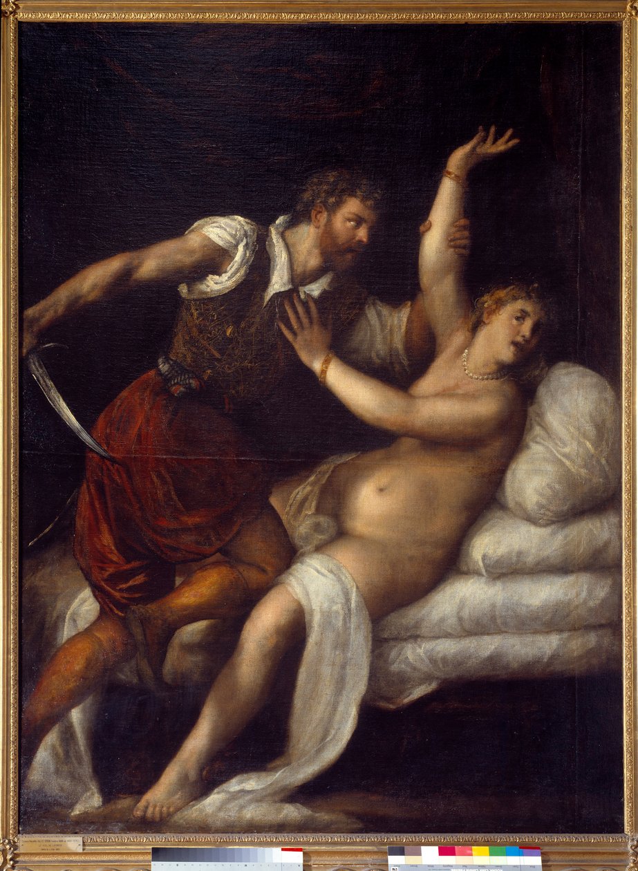 Le viol de Lucrèce ou Tarquin et Lucrèce - Tiziano Vecelli