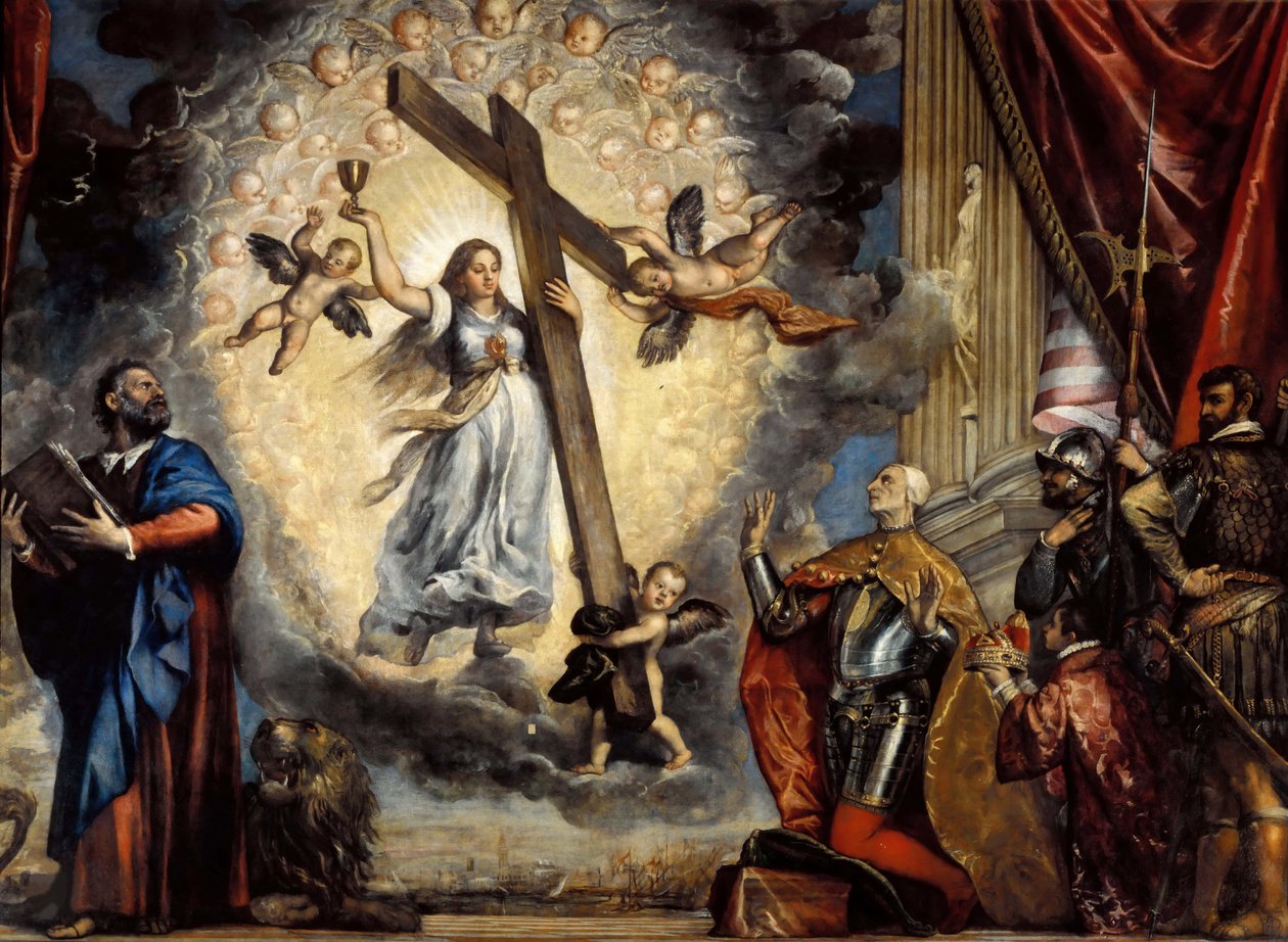 Le doge Antonio Grimani agenouillé devant la Foi, entre 1555 et 1576 - Titian