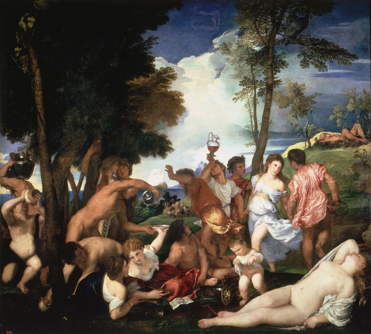 Bacchanale des Andriens - Tiziano Vecelli