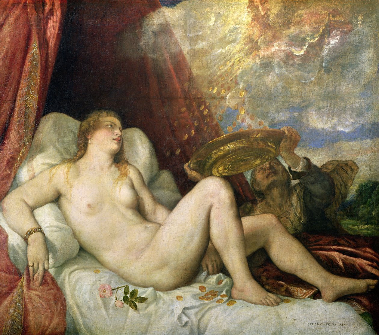 Danaé, vers 1554 - Tiziano Vecelli