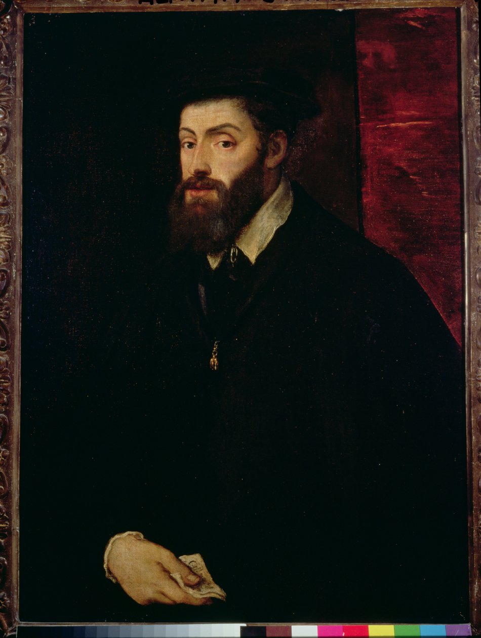 Portrait de Charles V (1500-58) - Tiziano Vecelli