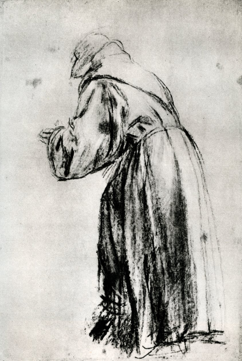 Étude pour le Saint Bernardin dans le tableau votif du Doge Gritti, c1535, 1937 - Tiziano Vecelli