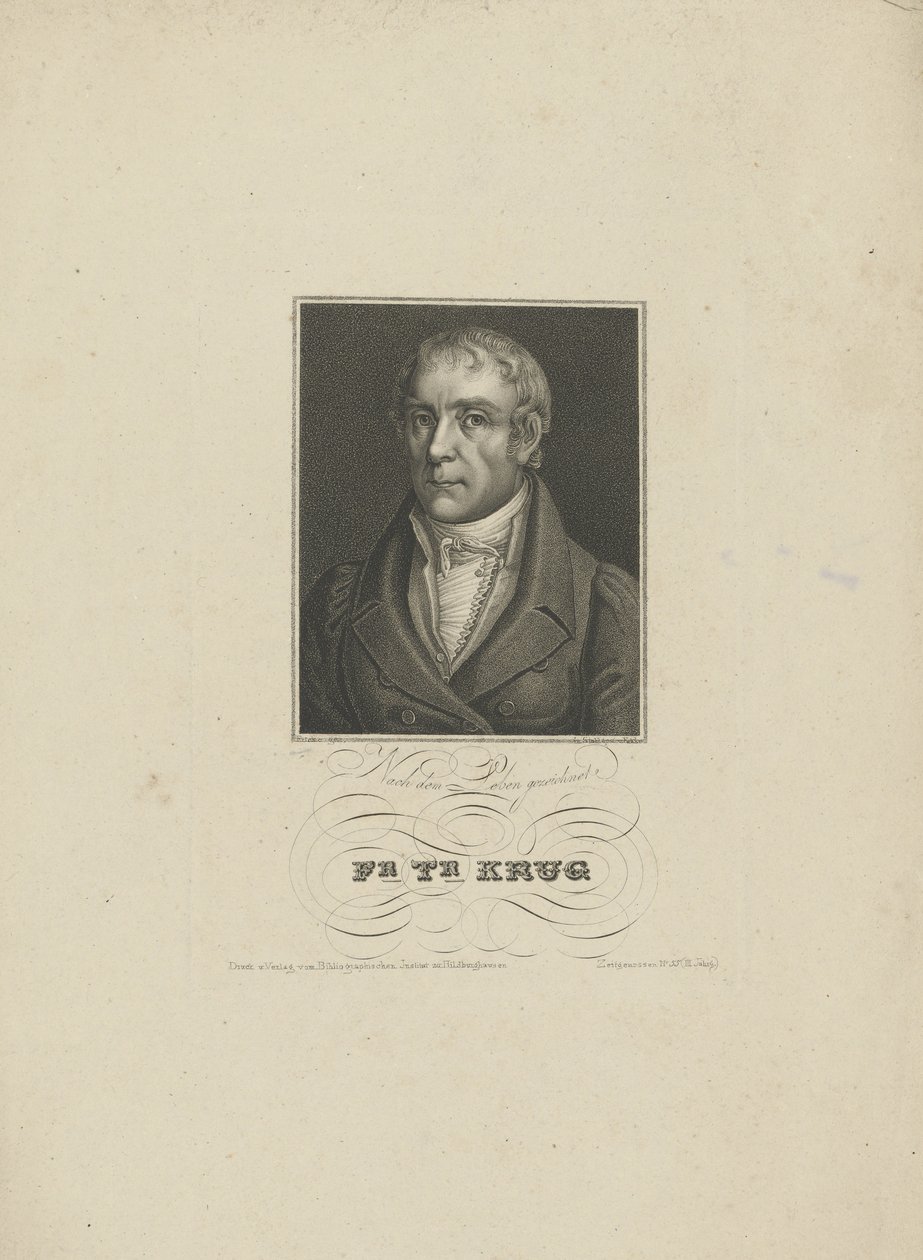 Portrait de Wilhelm Traugott Krug 1770-1842, 1828-1829 - Tobias Falcke