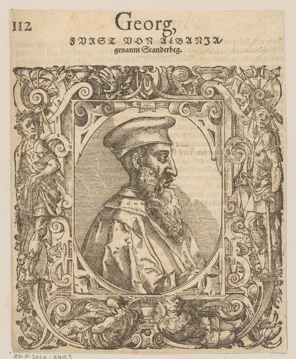 Portrait de Skanderbeg - Tobias Stimmer
