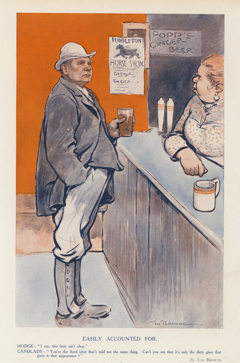 Facilement comptabilisable (lithographie couleur) - Tom Browne