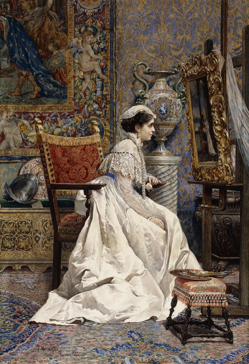 Une belle connaisseuse, 1874 - Tomas Moragas y Torras