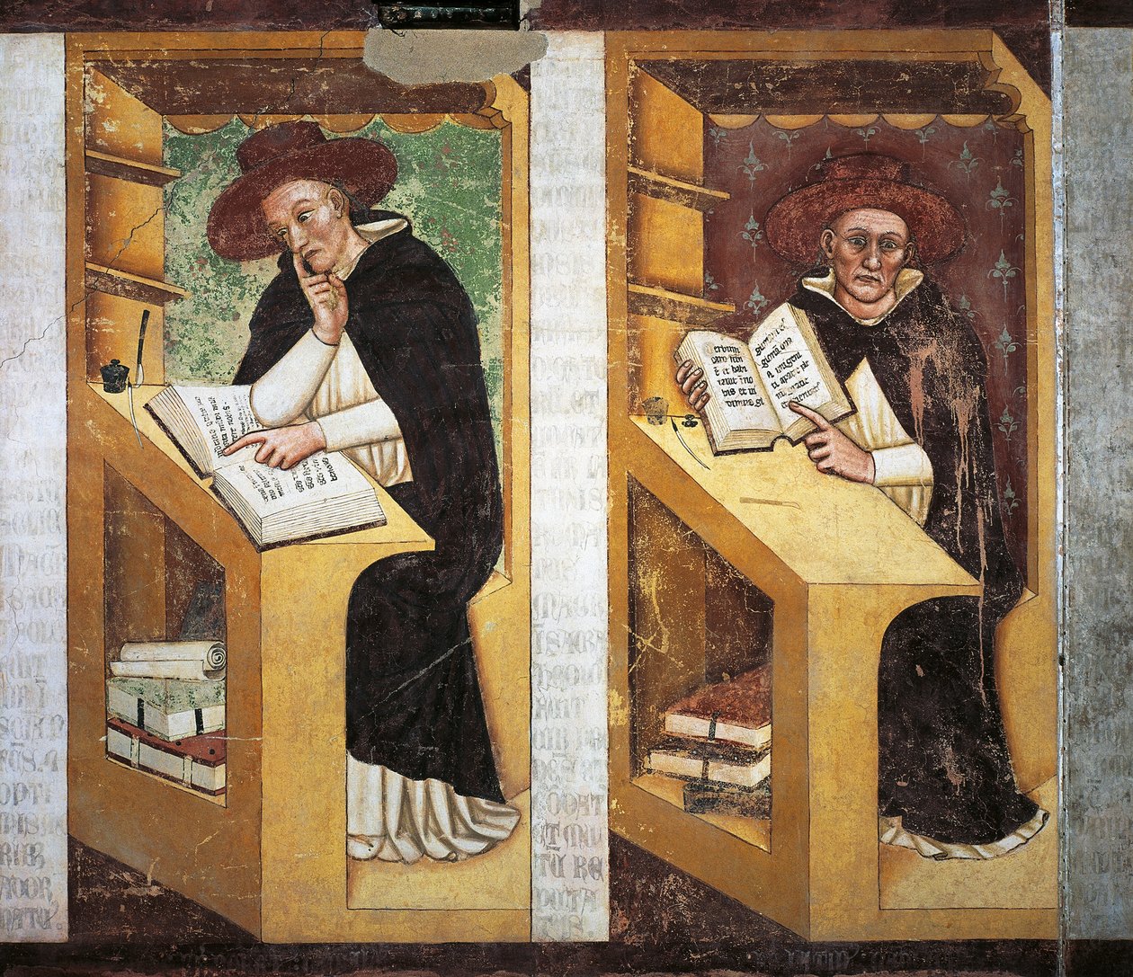 Moines dominicains (détail) - Tomaso da (late 15th century) Modena