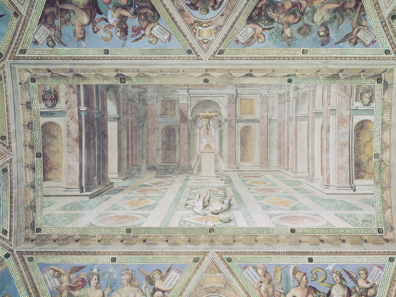 Triomphe du christianisme, des Chambres de Raphaël - Tommaso Laureti