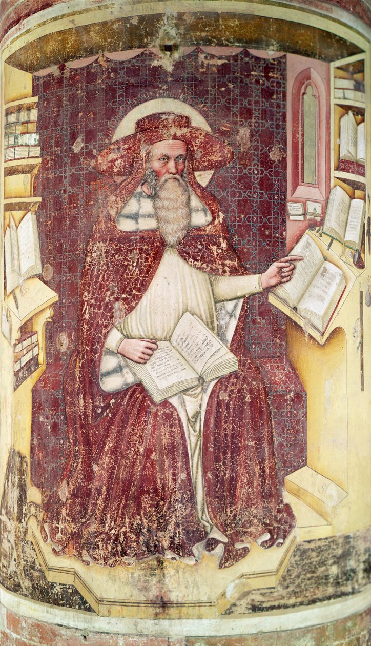 Saint Jérôme dans son étude - Tommaso da Modena Tommaso da Modena