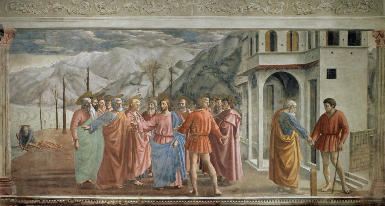 Le paiement du tribut (Il tributo) - Tommaso Masaccio