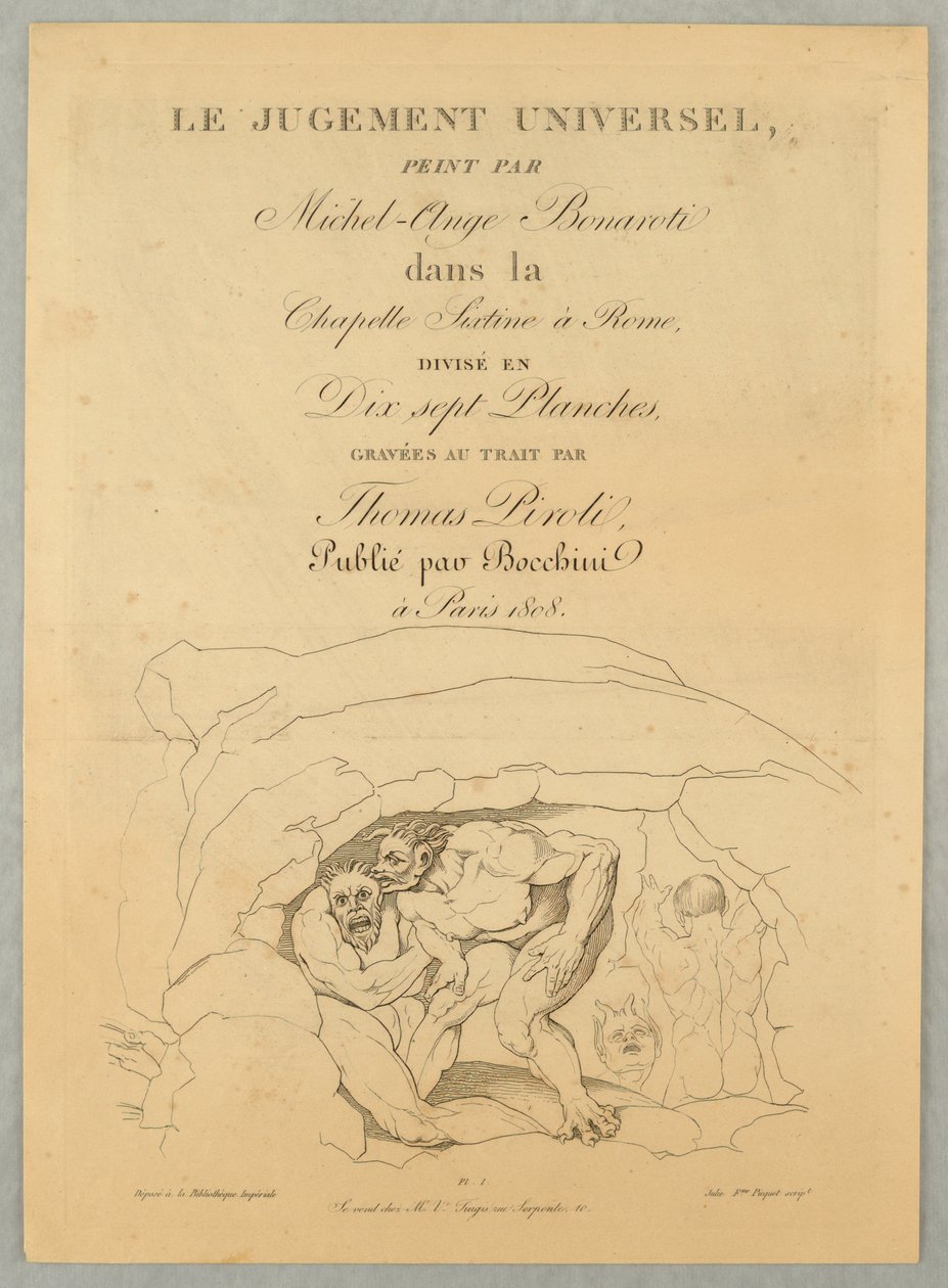 Page de couverture, Le Jugement Universel - Tommaso Piroli