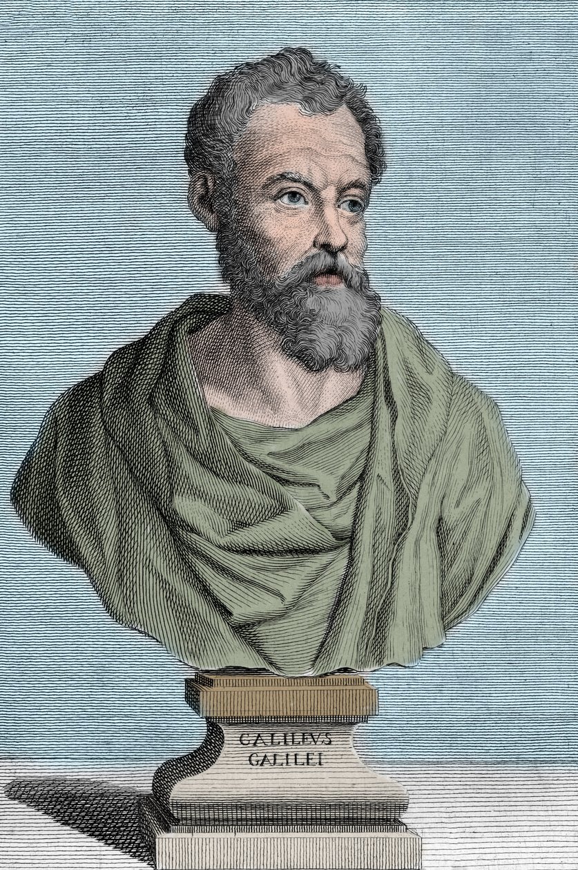 Portrait de Galilée (Galileo Galilei), astronome italien (1564-1642) gravure de Tommaso Piroli (1752-1824) collection privée - Tommaso Piroli