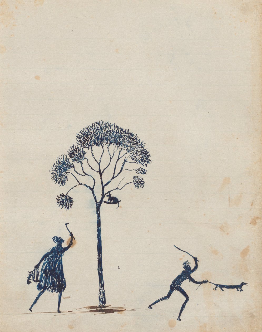 Kwatkwat - Chasse au possum et au goanna - Tommy McRae