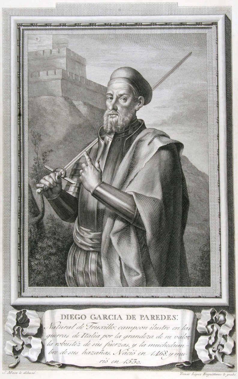 Portrait de Diego García de Paredes (1468 - 1533) - Tomás López Enguídanos