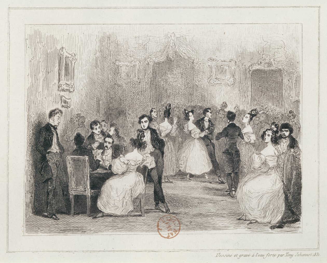 Soirée des Artistes, 1831 - Tony Johannot