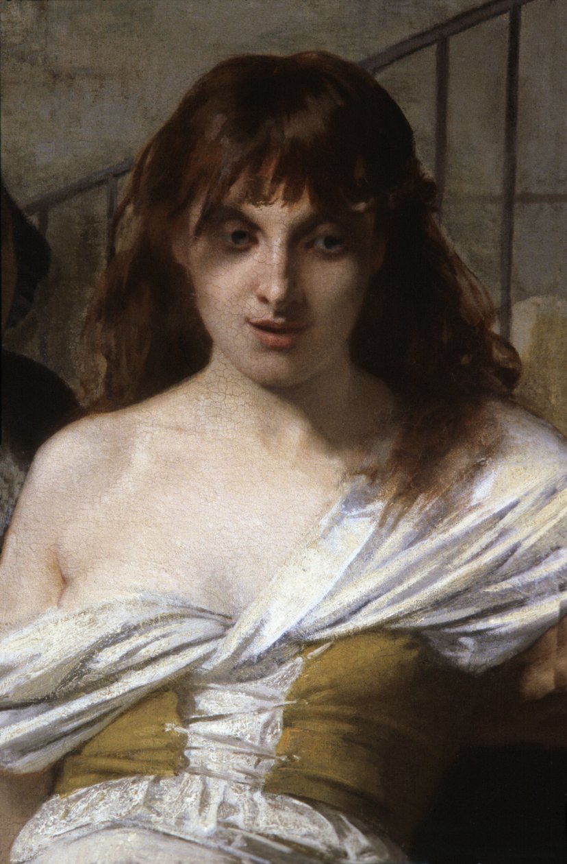 Une femme folle. (détail) - Tony Robert Fleury