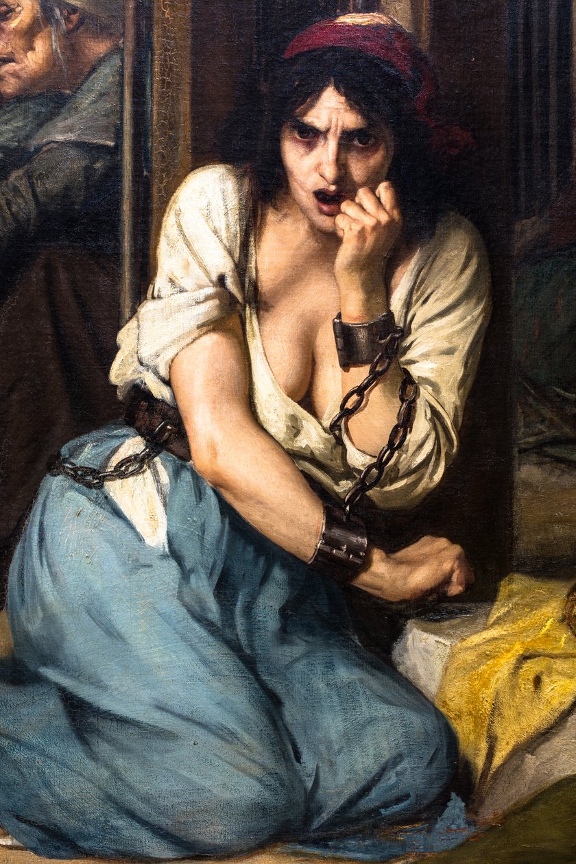 Le docteur Pinel libère les aliénés de la Salpêtrière en 1795 - Tony Robert-Fleury