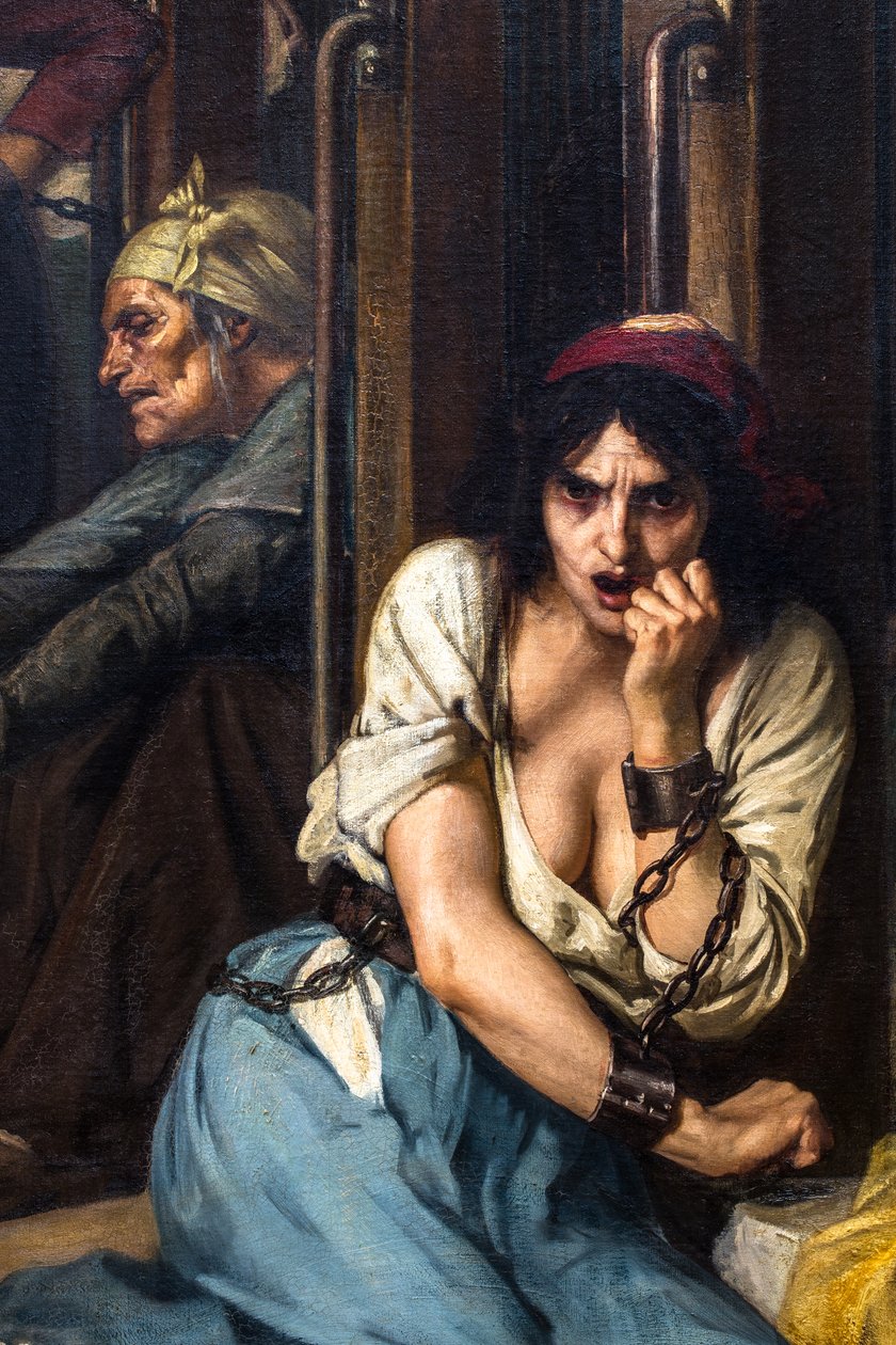 Le docteur Pinel libère les aliénés de la Salpêtrière en 1795 - Tony Robert-Fleury