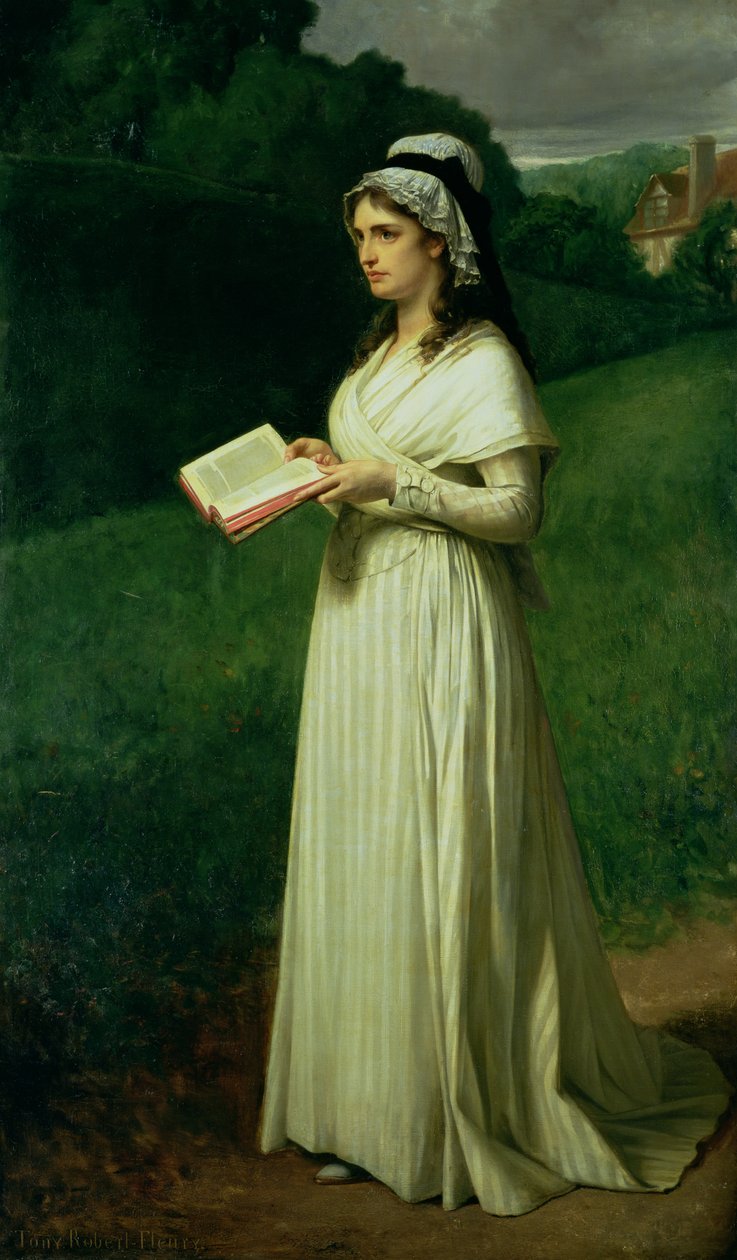 Portrait de Charlotte Corday - Tony Robert Fleury