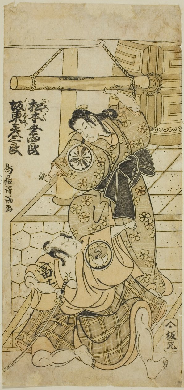 Les acteurs Matsumoto Koshiro III dans le rôle d