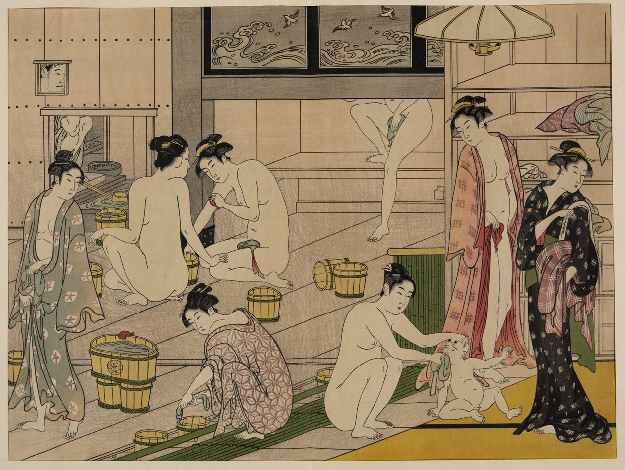 Bains publics, vers 1785 - Torii Kiyonaga