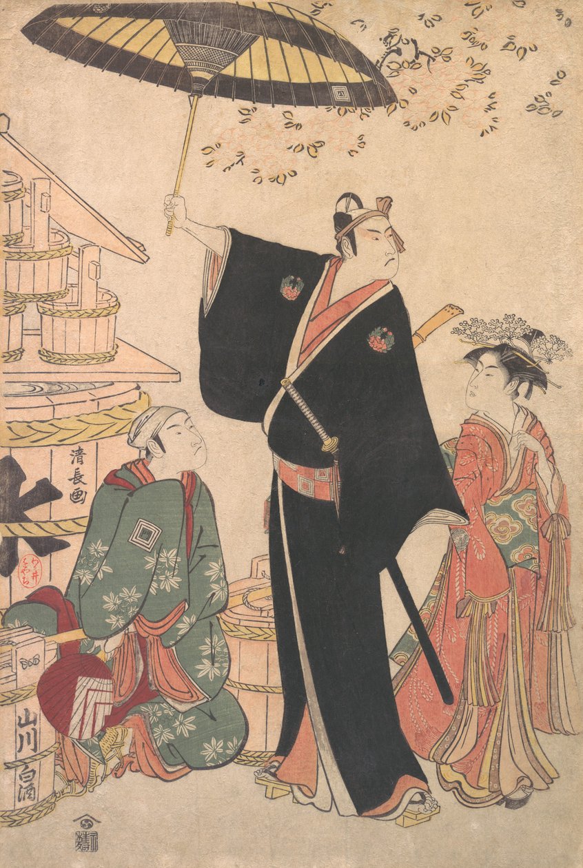 Ichikawa Yaozo III dans le rôle de Sukeroku de la pièce Yukari no Edo-sakura, également connu sous le nom..., 1784 - Torii Kiyonaga