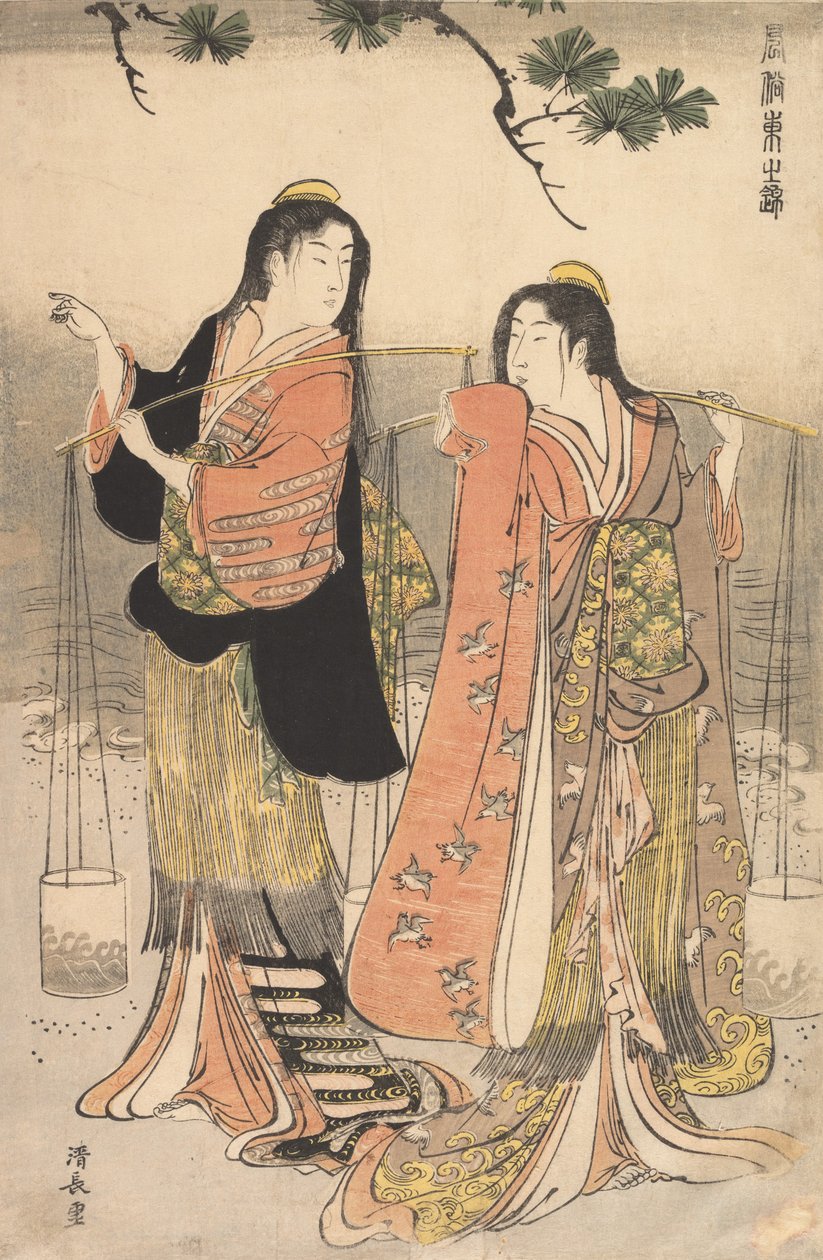 Les Filles de Suma Shiokumi, Suma - Torii Kiyonaga