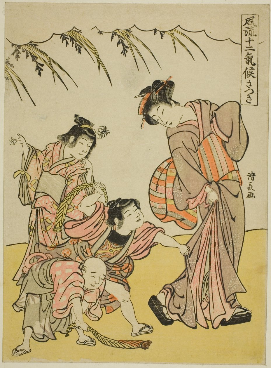Le Cinquième Mois (Satsuki), de la série "Les Douze Saisons à la mode (Furyu juni kiko)" - Torii Kiyonaga