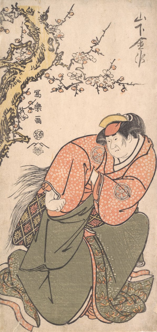 Acteur Yamashita Kinsaku II en tant que femme de Sadato, Iwate, 1794-95 - Toshusai Sharaku