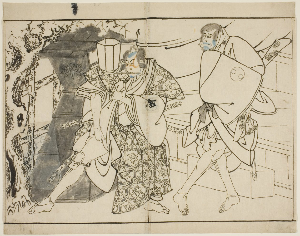 Les acteurs Arashi Ryuzo et Morita Kanya VIII - Toshusai Sharaku