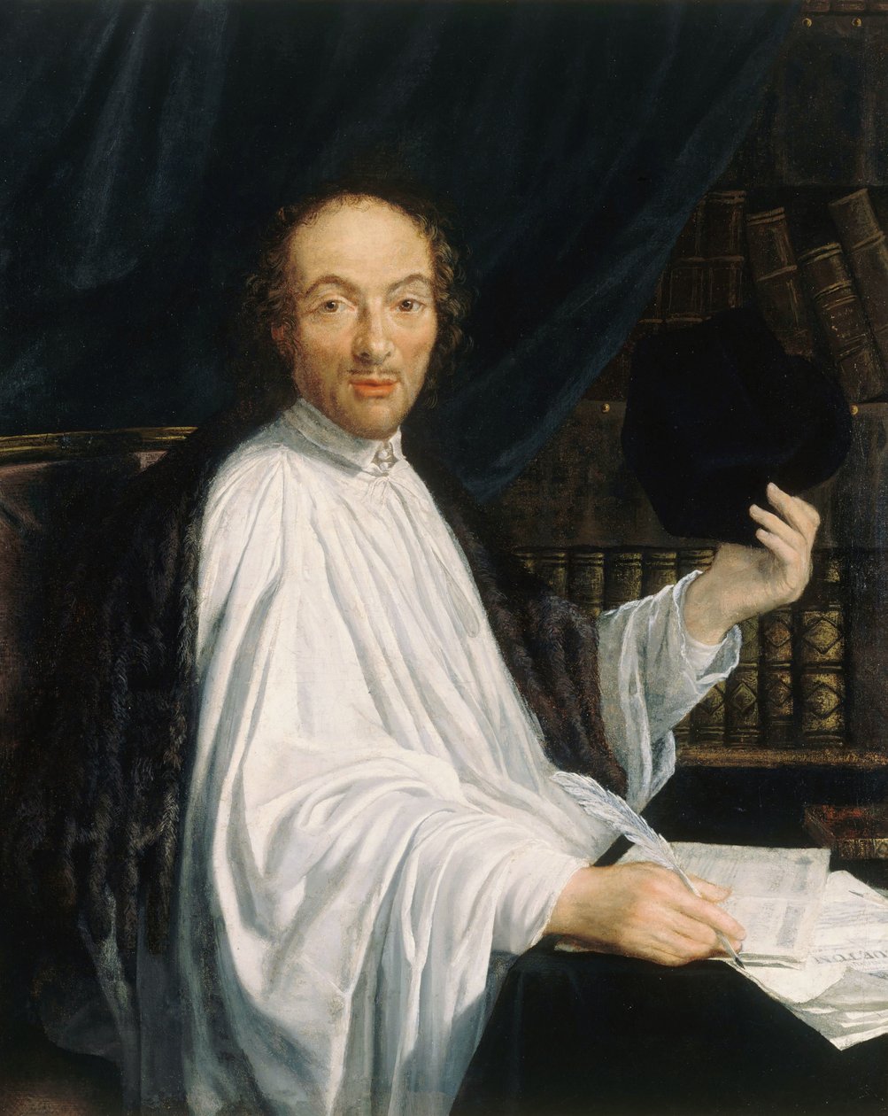 Portrait du poète Jean-Baptiste de Santeuil 1630-1697, 1665-1670 - Toussain Dumée
