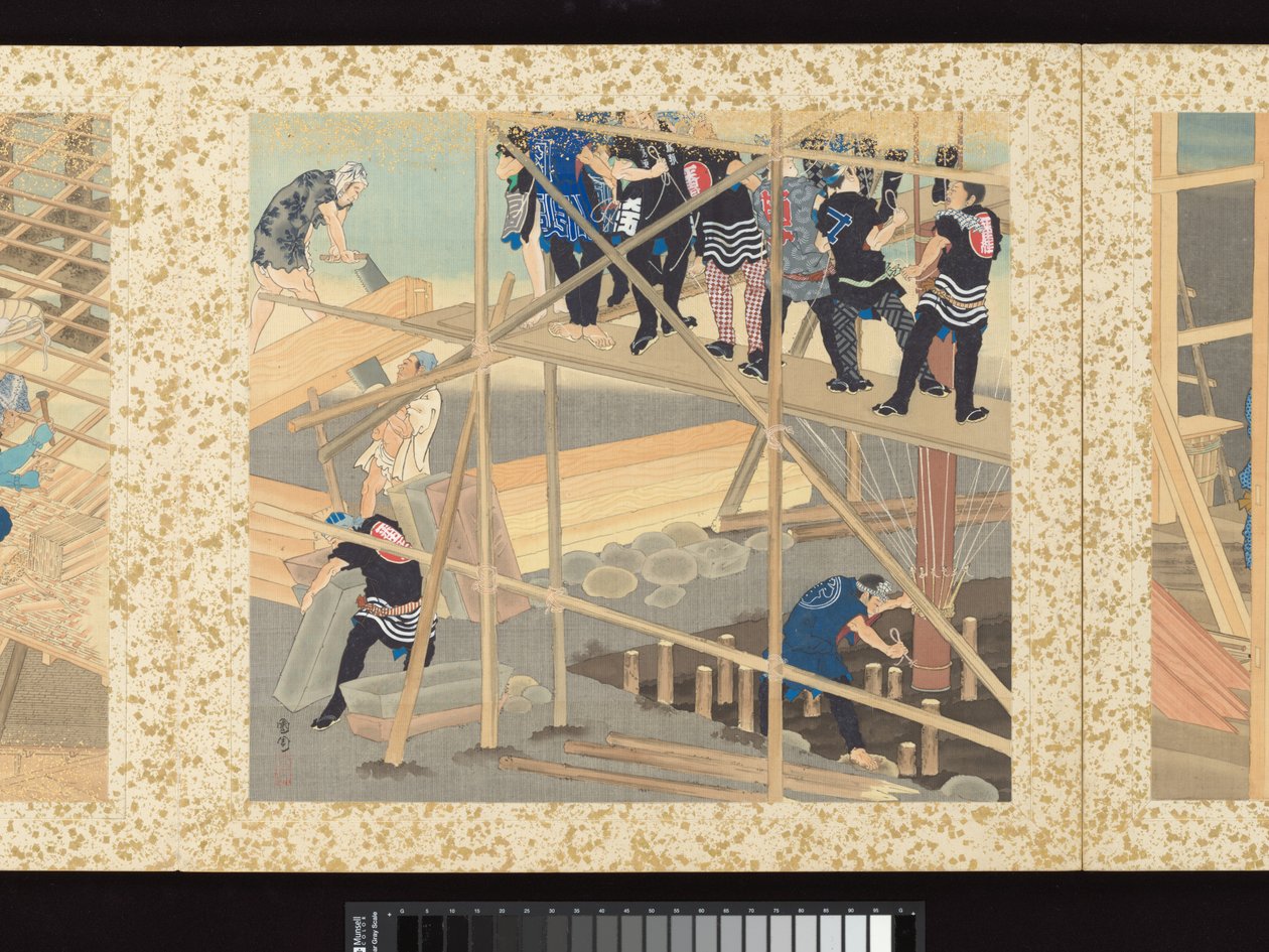 Artisans, beautés et événements annuels - Toyohara Kunichika