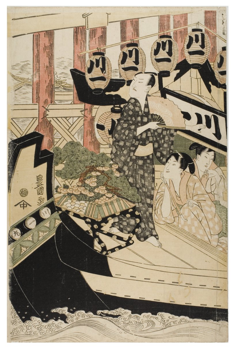 Acteurs dans les Douze Mois - Toyokuni Utagawa