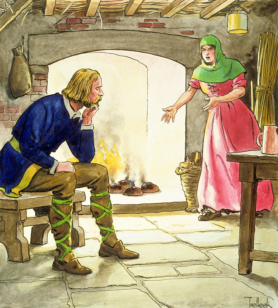 Le roi Alfred brûlant les gâteaux, de 