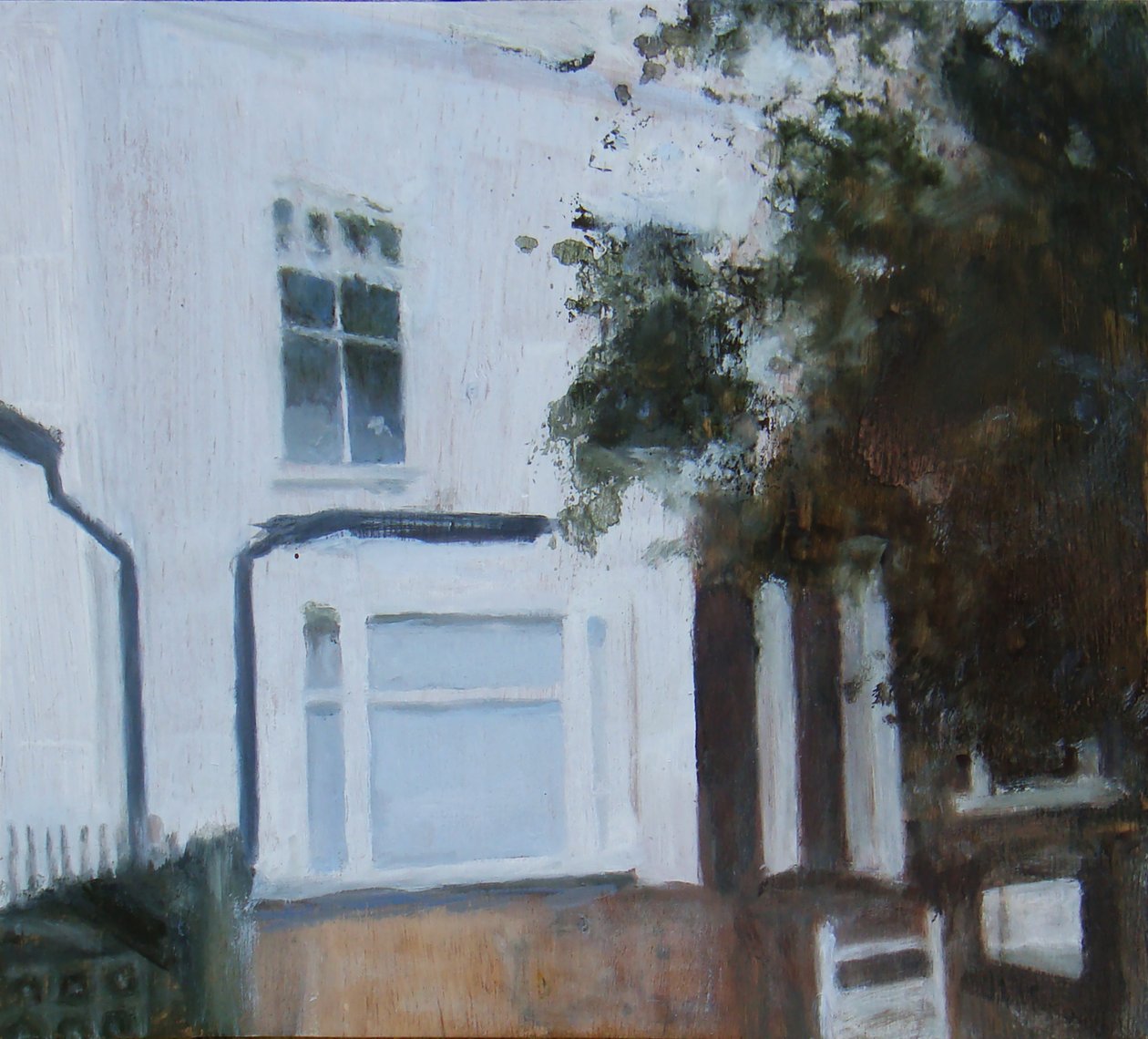 Un endroit pour vivre 12, 2011 (huile sur contreplaqué) - Trevor Burgess