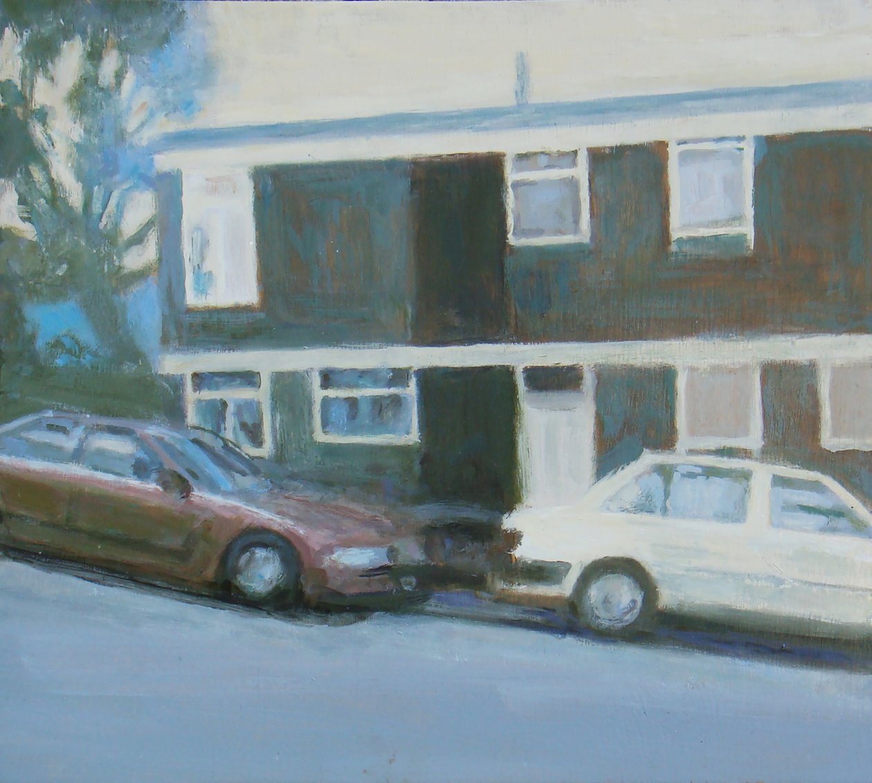 Un endroit pour vivre 13, 2011 (huile sur contreplaqué) - Trevor Burgess