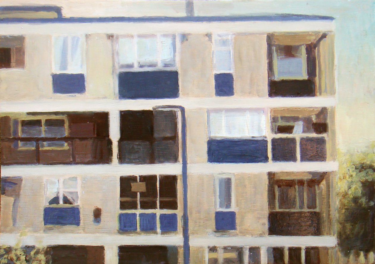 Un endroit pour vivre 16, 2011 (huile sur contreplaqué) - Trevor Burgess