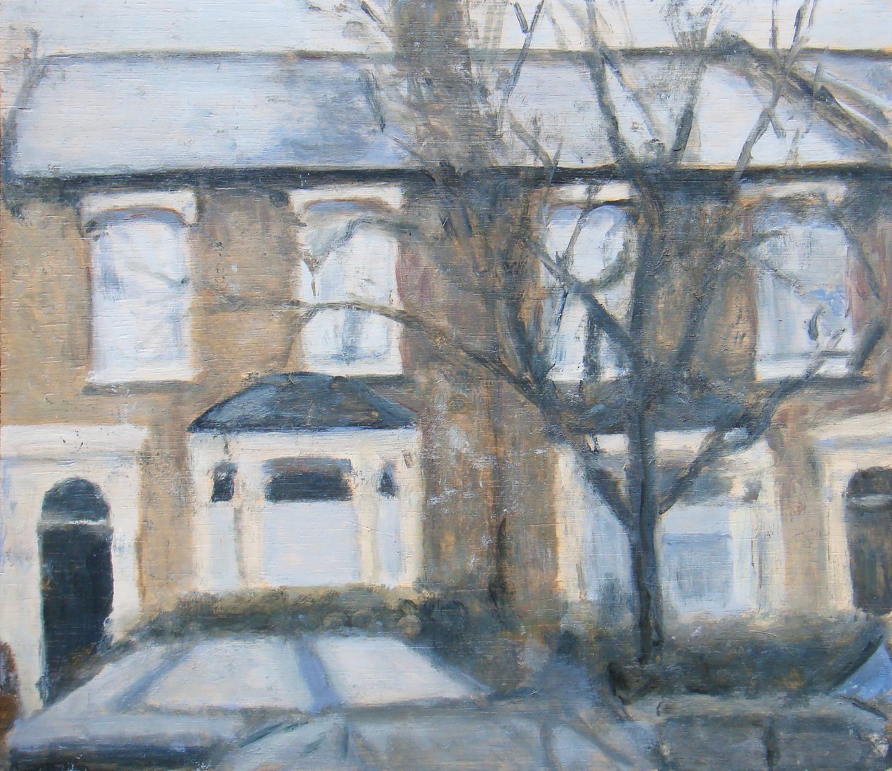 Un endroit pour vivre 22, 2012 (huile sur contreplaqué) - Trevor Burgess