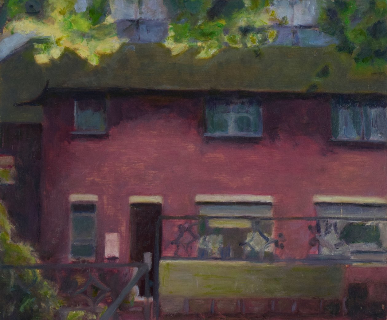 Un endroit pour vivre 29, 2012 (huile sur contreplaqué) - Trevor Burgess