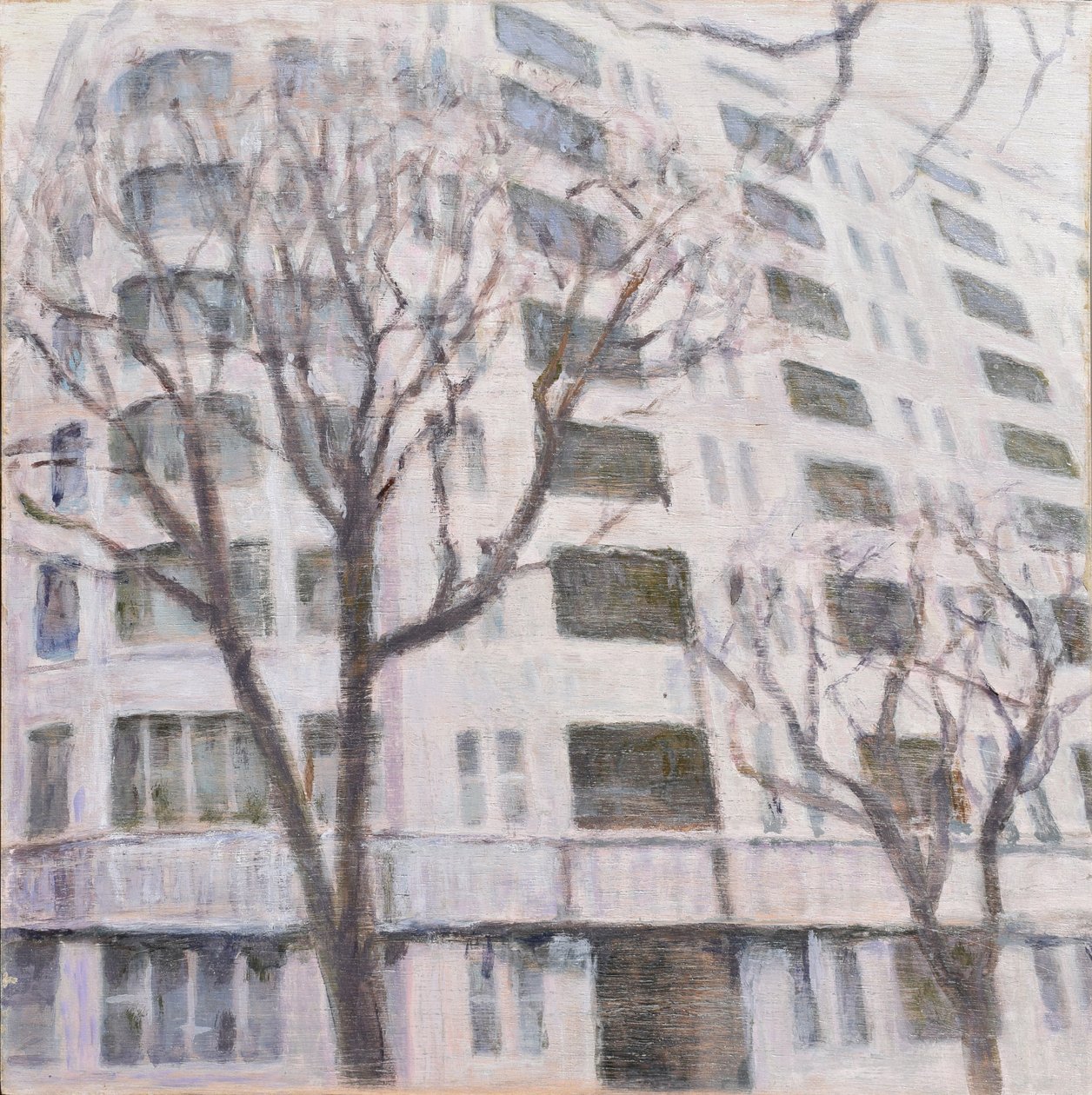Un endroit pour vivre 58, 2013 (huile sur contreplaqué) - Trevor Burgess