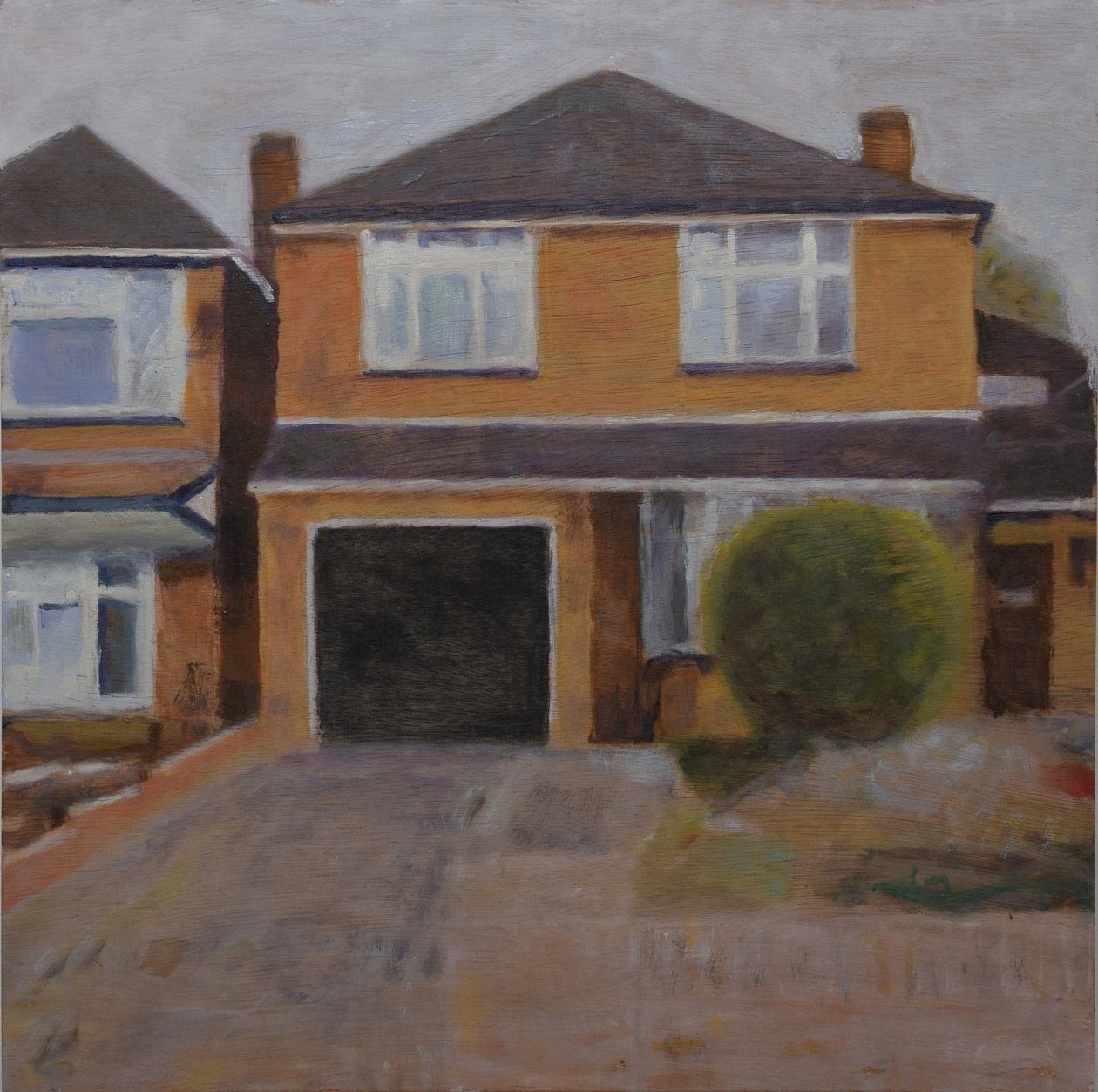 Un endroit pour vivre 63, 2018(huile sur contreplaqué) - Trevor Burgess