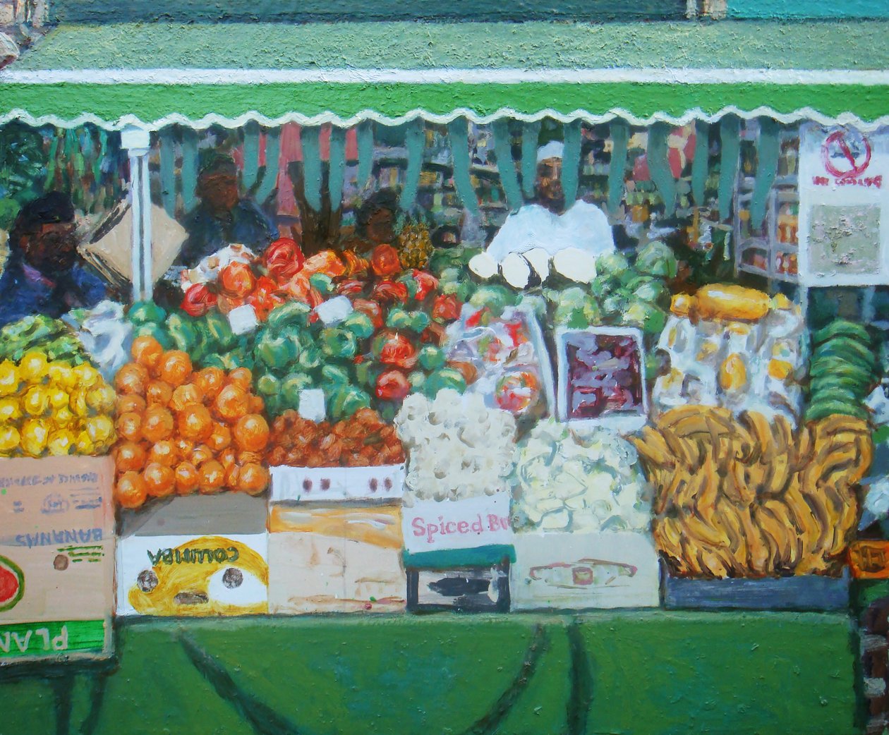 Épicerie (Deptford, Londres), 2011 (huile sur panneau) - Trevor Burgess