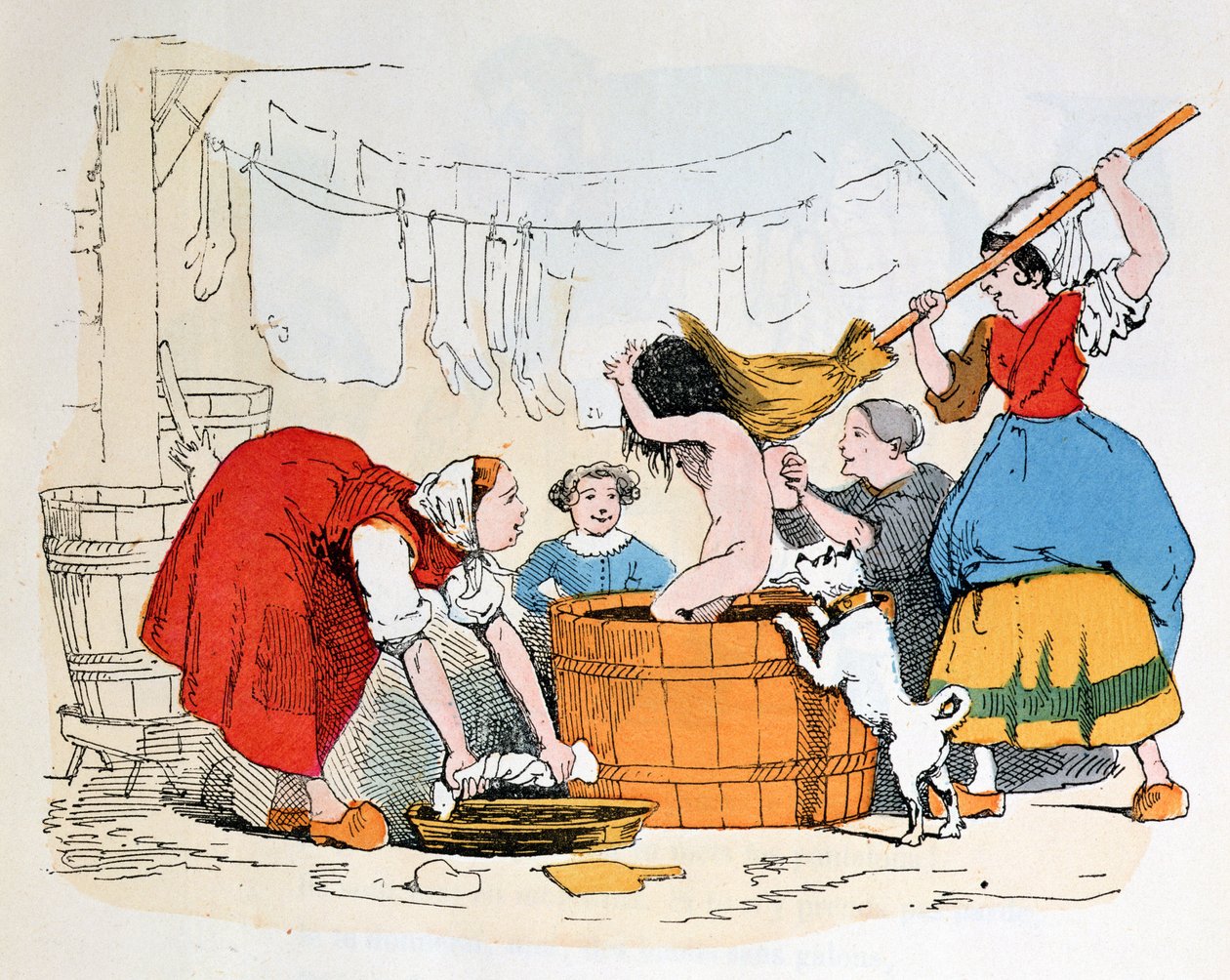 Le Bain obligatoire, illustration pour 