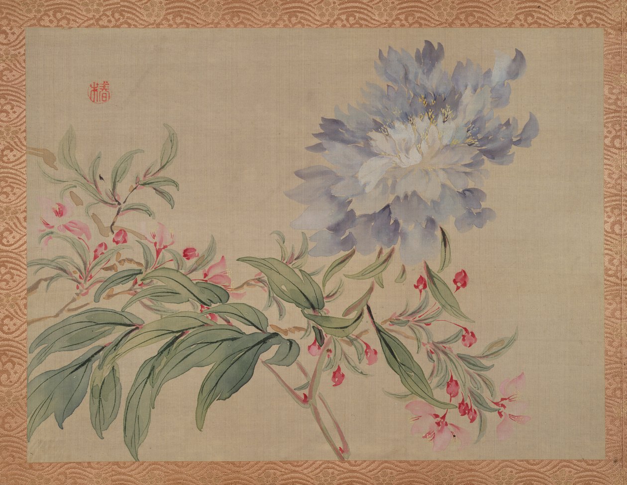 Fleur et une fleur, 1851 - Tsubaki Chinzan