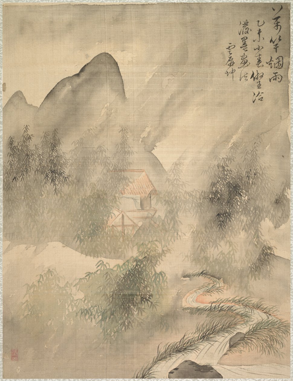 Dix mille bambous dans la brume et la pluie, 1847 - Tsubaki Chinzan
