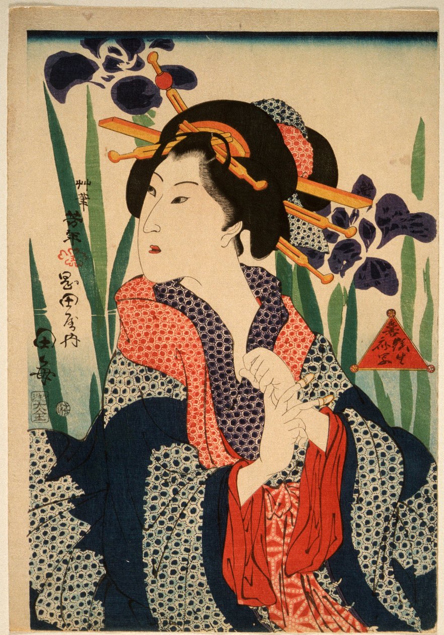 La courtisane Taume - Tsukioka Yoshitoshi