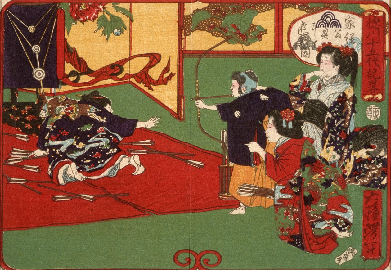 Tokugawa Ietsuga pratiquant le tir à l