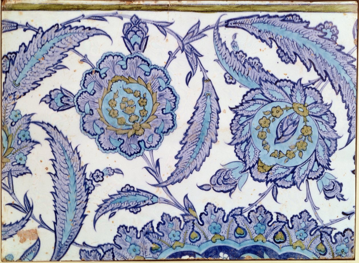 Carreau en faïence d