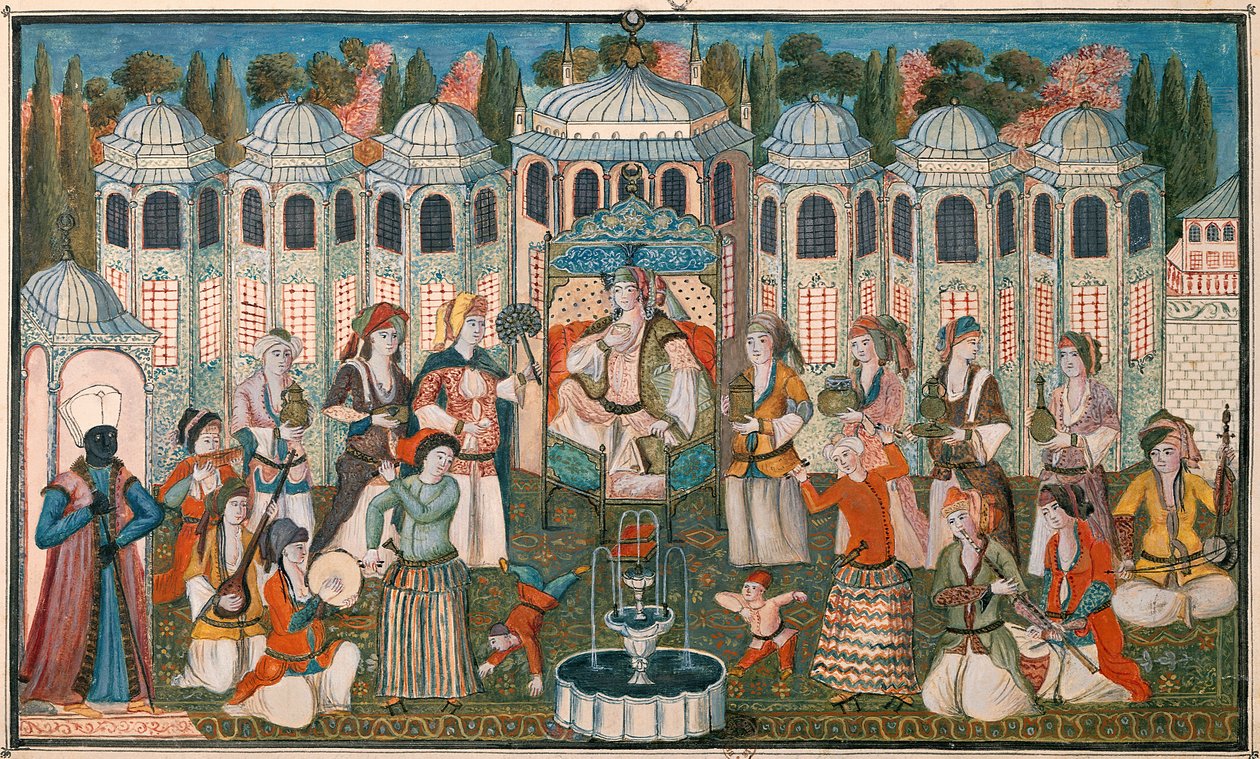 Festin pour la Valide Sultane avec la présence de Madame Girardin, l